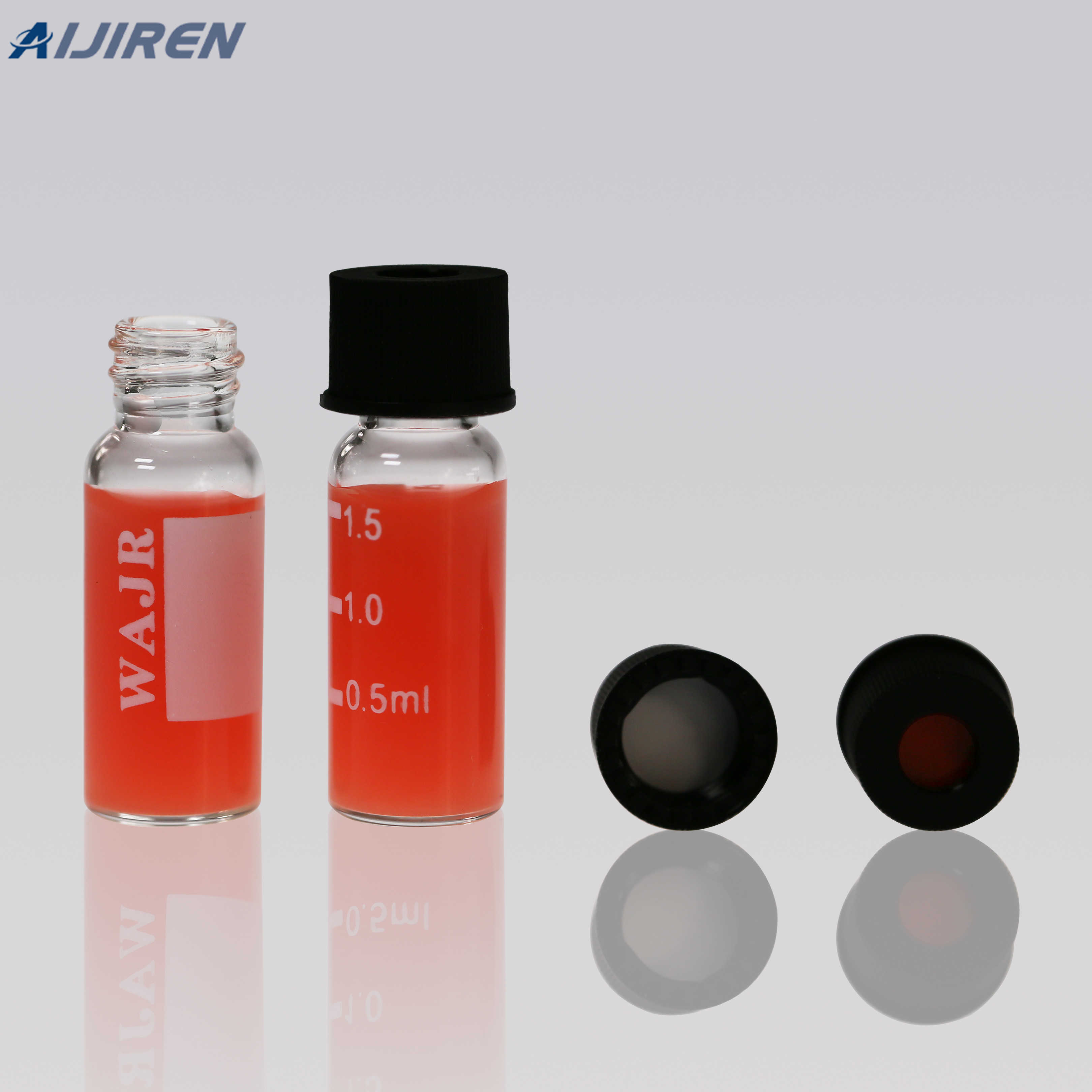 silicone slit septa HPLC glass vials routine